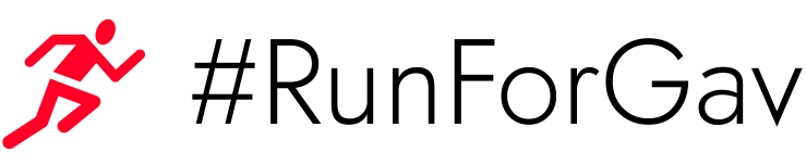 #RunForGAV Logo